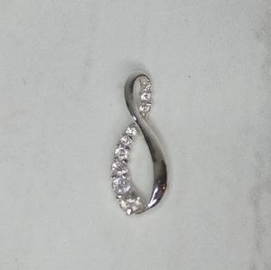 Silvertone Infinity Pendant